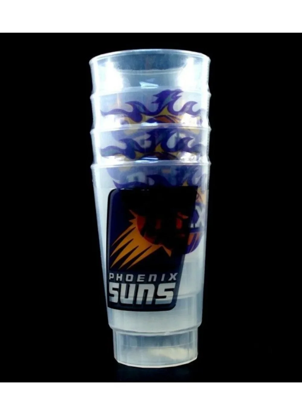 4pk Phoenix Suns 16oz Party Cups Plastic Beer Tumbler NBA Official Merch